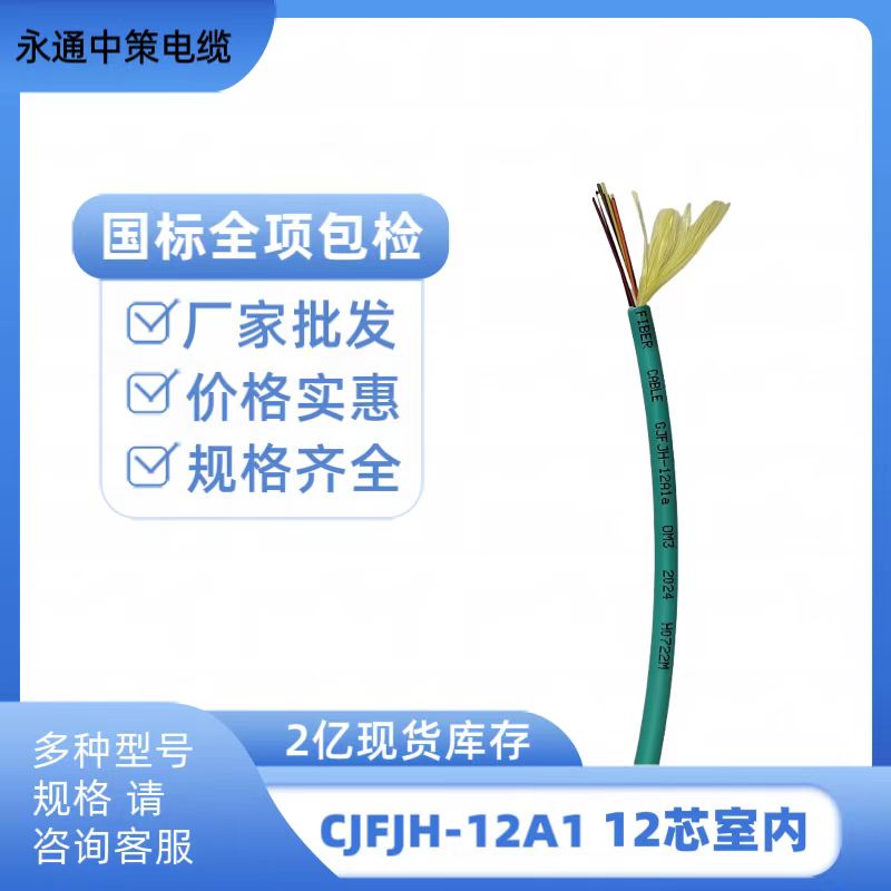 永通中策CJFJH-12A1光纜 12芯室內(nèi)多模萬兆